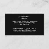 Circuit Red 2 stripe visitekaartje zwart terug (Achterkant)