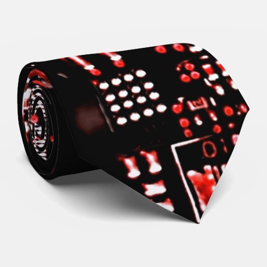 Circuit Red 2 stropdas dubbelzijdig (Opgerold)