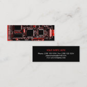 Circuit Red 2-template voor visitekaartjes (Voorkant / Achterkant)