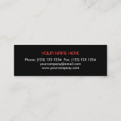 Circuit Red 2-template voor visitekaartjes (Achterkant)