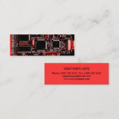 Circuit Red 2 visitekaartje sjabloon roodroos (Voorkant / Achterkant)