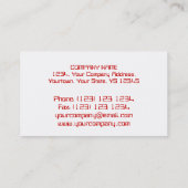 Circuit Red PC-reparaties visitekaartje wit (Achterkant)