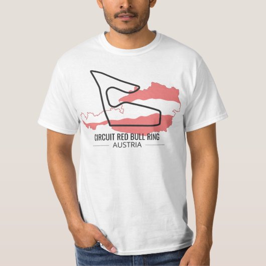 Circuit Redbull Ring formula 1 T-shirt (Voorkant)