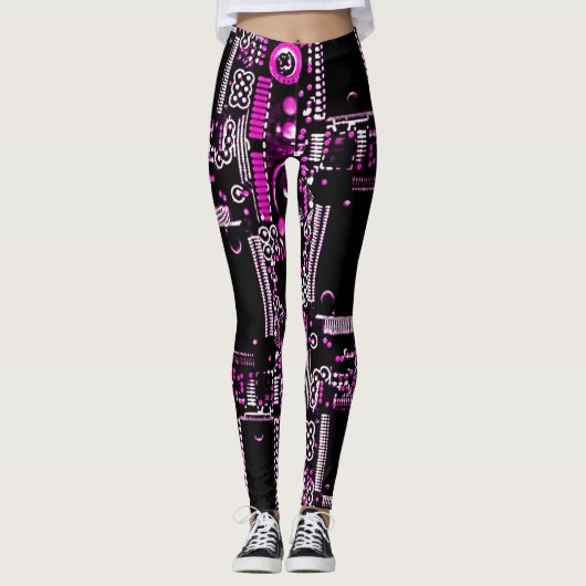 Circuit Roze 2 over leggings (Voorkant)
