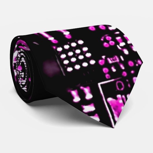 Circuit Roze 2 stropdas dubbelzijdig (Opgerold)