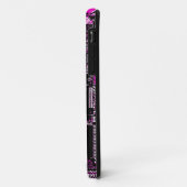 Circuit Roze 'Geek Chic' iPhone hoesje zwart (Achterkant/links)