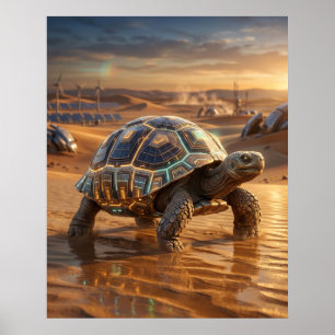 Circuit Schildpad Zonne Duinen Poster