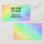 Circuit Stippen Regenbooggradiënt Visitekaartjes (Voorkant / Achterkant)