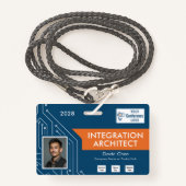 Circuit Technology Architect Vendor Photo ID Badge (Voorkant met draagriem)