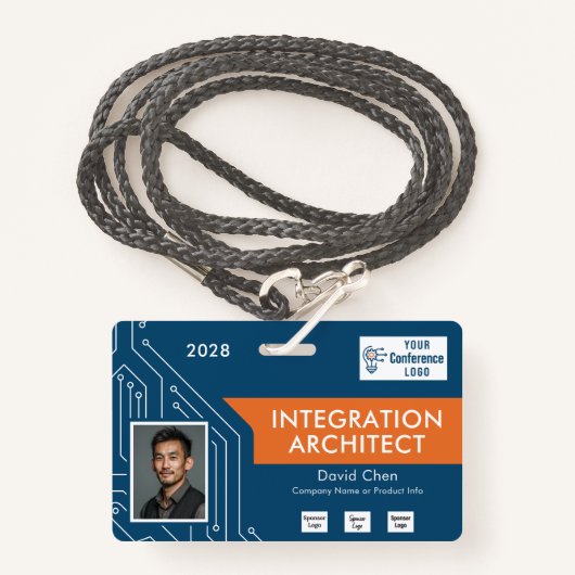 Circuit Technology Architect Vendor Photo ID Badge (Voorkant met draagriem)