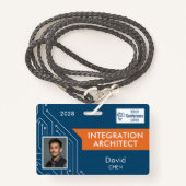 Circuit Technology Architect Vendor Photo ID Badge (Voorkant met draagriem)