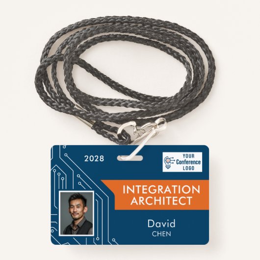 Circuit Technology Architect Vendor Photo ID Badge (Voorkant met draagriem)
