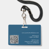 Circuit Technology Event Director Photo ID Badge (Back with Lanyard)