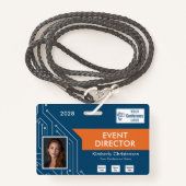 Circuit Technology Event Director Photo ID Badge (Voorkant met draagriem)