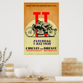 Circuit Van Drente  Motorcycle Racing Poster (Keuken)