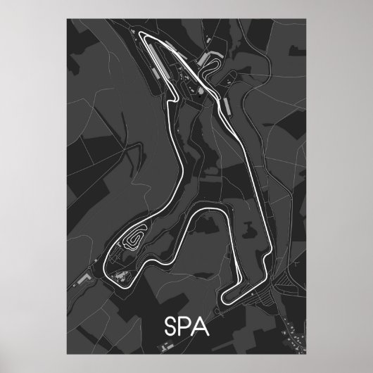 Circuit van Spa Poster (Voorkant)