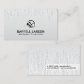 circuit-Wereldbol | bedrijfstechnologie Visitekaartje (Voorkant / Achterkant)