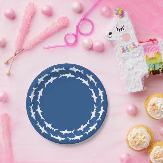 Circuit White Sharks Beach Party Happy Hour Papieren Bordje (Feest)