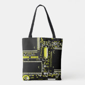 Circuit Yellow 2 over de canvas tas (Achterkant)