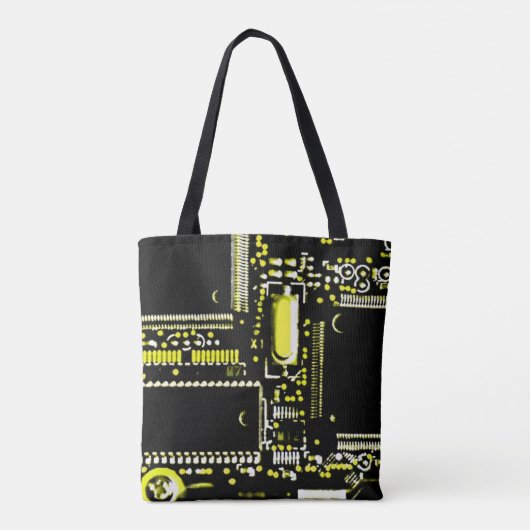 Circuit Yellow 2 over de canvas tas (Achterkant)