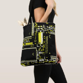 Circuit Yellow 2 over de canvas tas (Dichtbij)