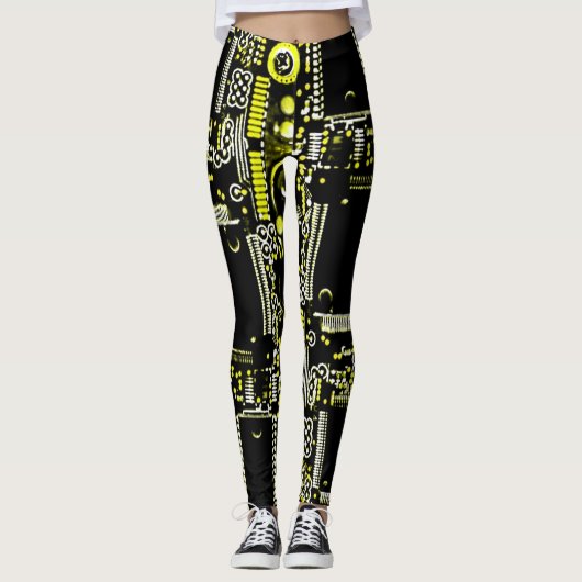 Circuit Yellow 2 over leggings (Voorkant)