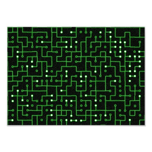 Circuitboard Foto Afdruk (Voorkant)