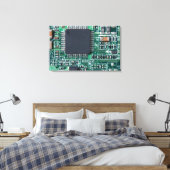 Circuitbord Canvas Afdruk (Insitu (Slaapkamer))
