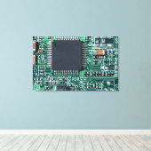 Circuitbord Canvas Afdruk (Insitu (Houten vloer))