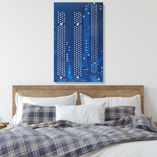 Circuitbord Canvas Afdruk (Insitu (Slaapkamer))