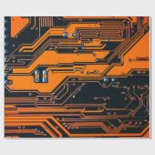 Circuitbord. Elektronische computerhardware Cadeaupapier (Vlak)