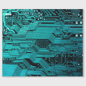 Circuitbord. Elektronische computerhardware Cadeaupapier (Vlak)