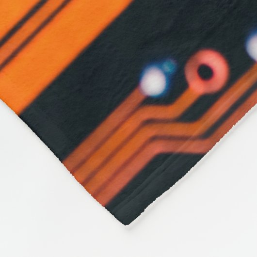 Circuitbord. Elektronische computerhardware Fleece Deken (Hoek)