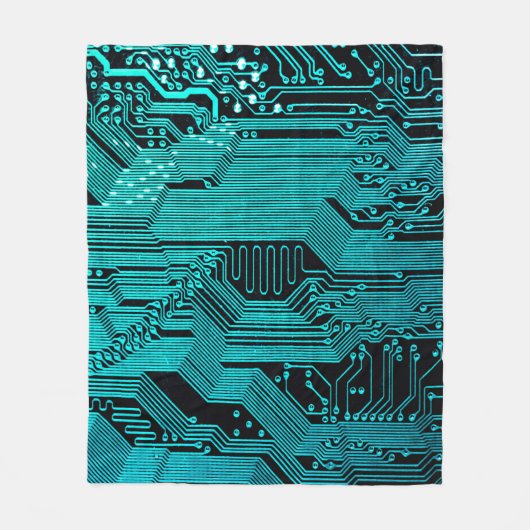 Circuitbord. Elektronische computerhardware Fleece Deken (Voorkant)