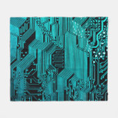 Circuitbord. Elektronische computerhardware Fleece Deken (Voorkant (Horizontaal))