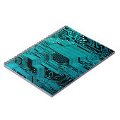 Circuitbord. Elektronische computerhardware Notitieboek (Linkerzijde)