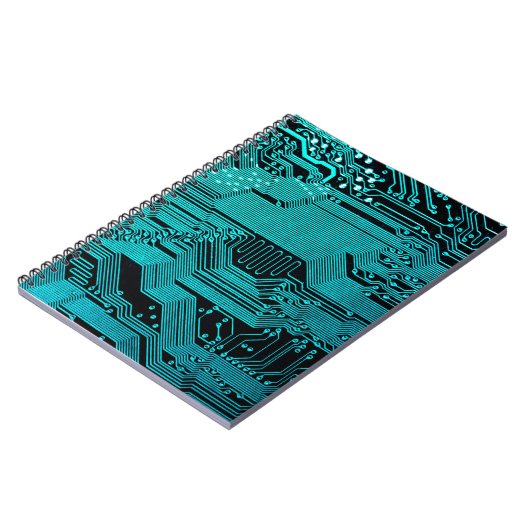 Circuitbord. Elektronische computerhardware Notitieboek (Linkerzijde)