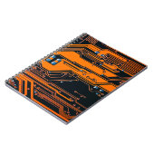 Circuitbord. Elektronische computerhardware Notitieboek (Linkerzijde)