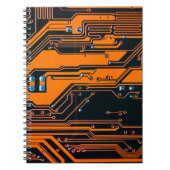 Circuitbord. Elektronische computerhardware Notitieboek (Voorkant)