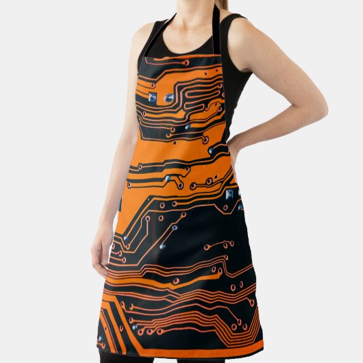 Circuitbord. Elektronische computerhardware Schort (Insitu)