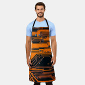 Circuitbord. Elektronische computerhardware Schort (Gedragen)