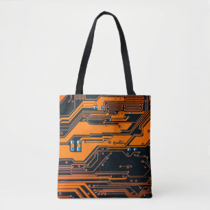 Circuitbord. Elektronische computerhardware Tote Bag