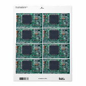 Circuitbord Etiket (Full Sheet)