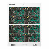 Circuitbord Etiket (Full Sheet)