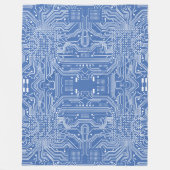 Circuitbord Fleece Deken (Voorkant)