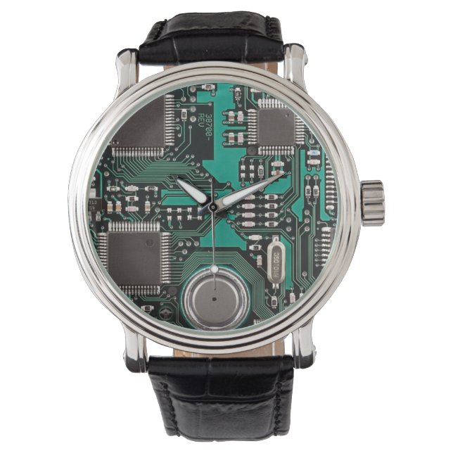 Circuitbord Horloge (Voorkant)