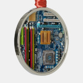 Circuitbord Metalen Ornament (Rechts)