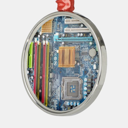 Circuitbord Metalen Ornament (Links)