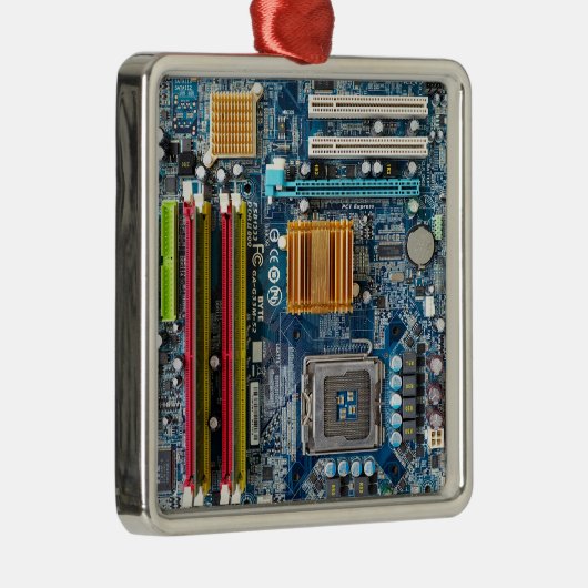Circuitbord Metalen Ornament (Rechts)