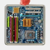 Circuitbord Metalen Ornament (Voorkant)